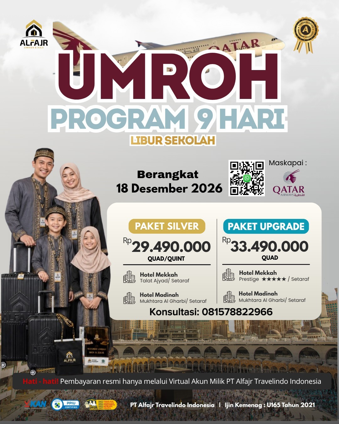 Libur Sekolah Qatar 9 Hari 2026 Official Pusat Solo Alfajr Umroh Purworejo Haji Khusus Kebumen Magelang Wonosobo Temanggung Yogya Kulonprogo Bantul Sleman Gunung Kidul 18 Desember 2026