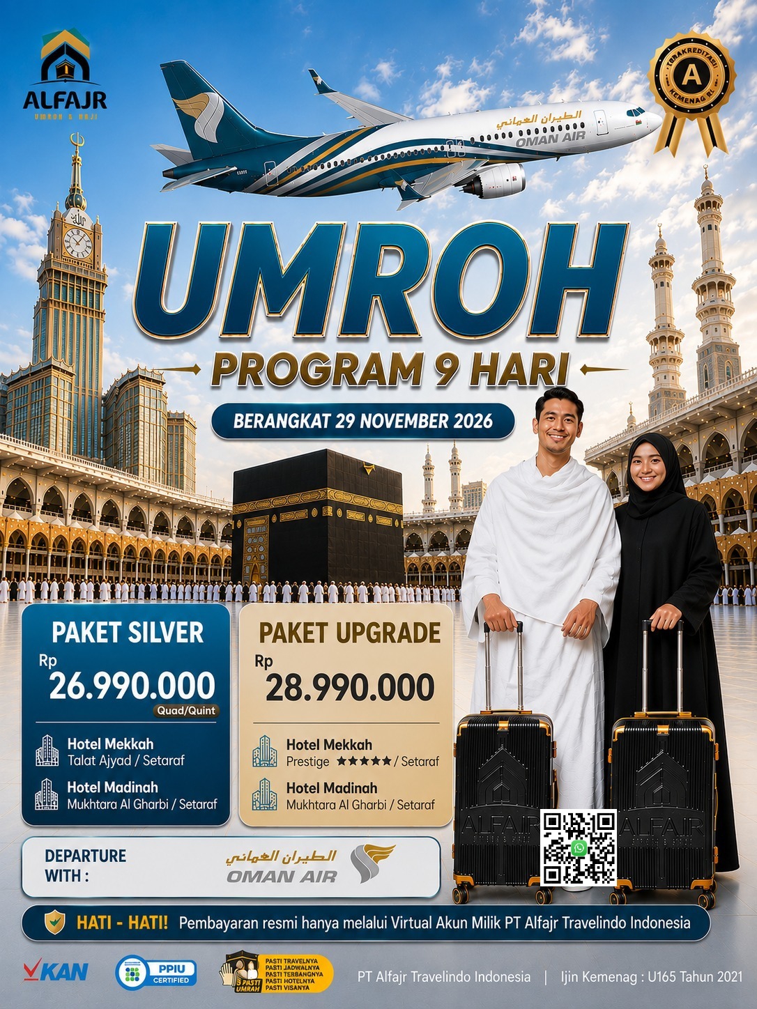 Oman 9 Hari 2026 Official Pusat Solo Alfajr Umroh Purworejo Haji Khusus Kebumen Magelang Wonosobo Temanggung Yogya Kulonprogo Bantul Sleman Gunung Kidul 29 November 2026