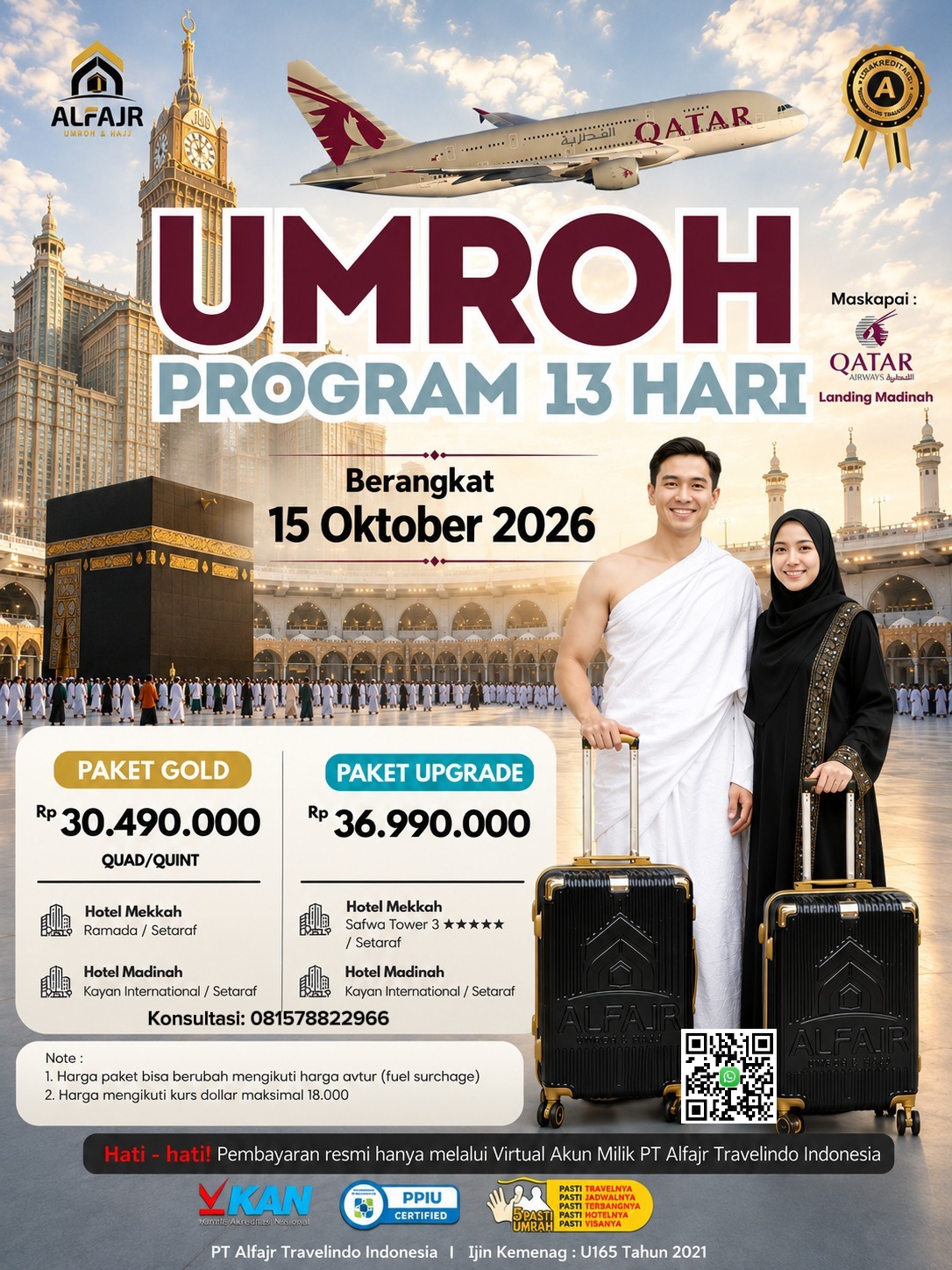 Qatar 13 Hari 2026 Official Pusat Solo Alfajr Umroh Purworejo Haji Khusus Kebumen Magelang Wonosobo Temanggung Yogya Kulonprogo Bantul Sleman Gunung Kidul 15 Oktober 2026