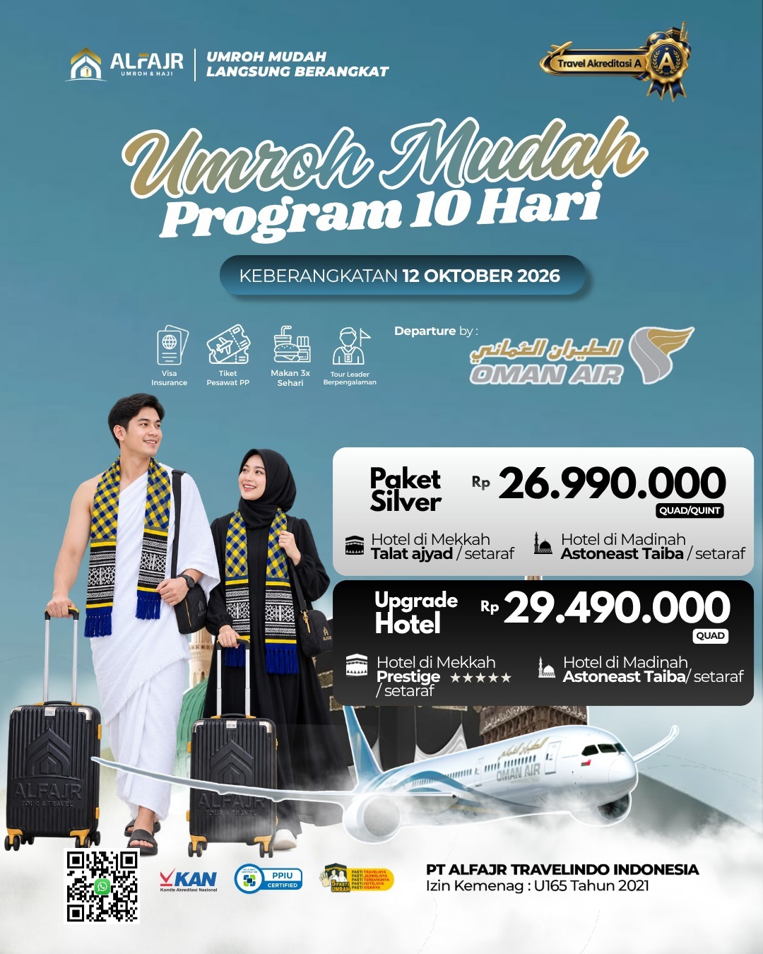 Oman 10 Hari Official Pusat Solo Alfajr Umroh Purworejo Haji Khusus Kebumen Magelang Wonosobo Temanggung Yogya Kulonprogo Bantul Sleman Gunung Kidul 12 Oktober 2026