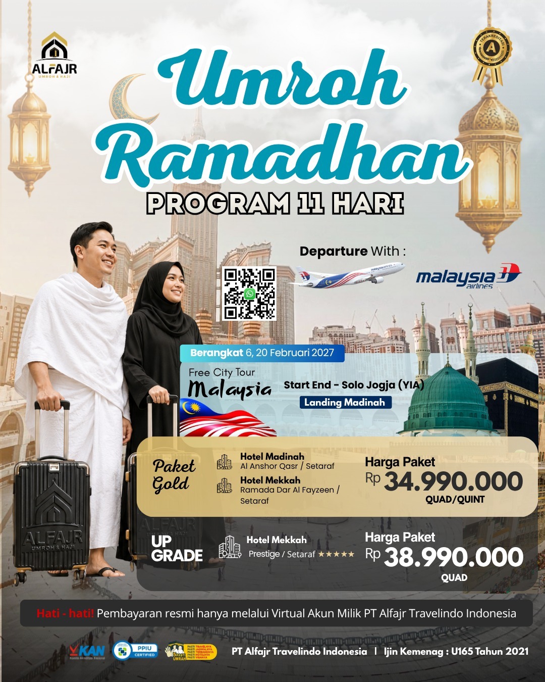 Ramadhan Start YIA 11 Hari 2026 Official Pusat Solo Alfajr Umroh Purworejo Haji Khusus Kebumen Magelang Wonosobo Temanggung Yogya Kulonprogo Bantul Sleman Gunung Kidul 6 20 Februari 2027