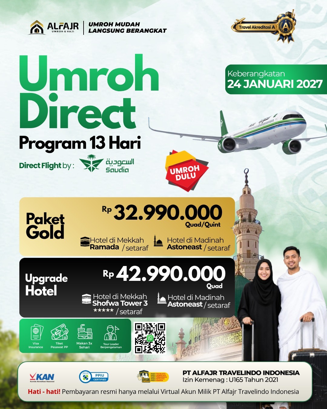 Saudia 13 Hari Direct Solo Jeddah Official Pusat Alfajr Umroh Purworejo Haji Khusus Kebumen Magelang Wonosobo Temanggung Yogya Kulonprogo Bantul Sleman Gunung Kidul 24 Januari 2027